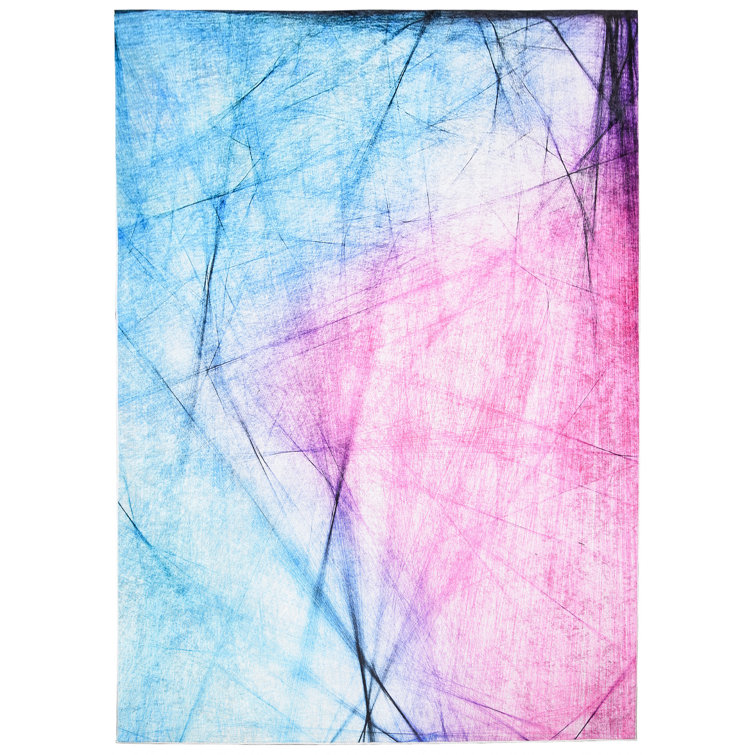 Metro Lane Aashritha Flatweave Pink/Blue Rug Wayfair.co.uk